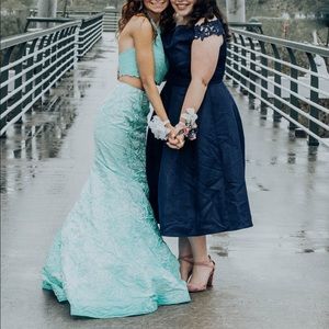 Two piece prom dress